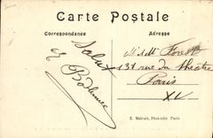 VINTAGE POSTCARD Wood of Clamart the Oak of the Missionaries