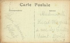 VINTAGE POSTCARD the Castle of econ  Exterior facade