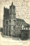 VINTAGE POSTCARD Mantes La Jolie the Notre Dame Church