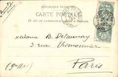 VINTAGE POSTCARD Mantes La Jolie the Notre Dame Church