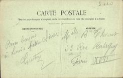 VINTAGE POSTCARD Castle De Massy Seen of the Part D water Swans