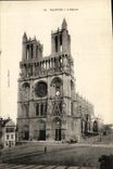 VINTAGE POSTCARD Mantes L Church