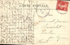 VINTAGE POSTCARD Montfort L Amaury Carries Bardoue old entry of the City