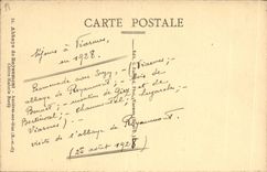 VINTAGE POSTCARD Abbey of Royaumont Asnieres on Oise northern Cloister Gallery