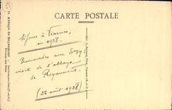 Abadia de la POSTAL de la VENDIMIA de Royaumont Asnieres en el edificio de Oise de los anfitriones