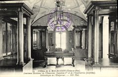 VINTAGE POSTCARD Chatreau of Malmaison Library of L Napoleon emperor 1st