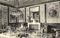 VINTAGE POSTCARD Chatreau of Malmaison Reception room of L empress