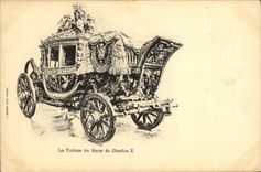 CPA Versailles La Voiture du Sacre de Charles X
