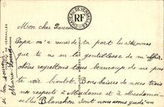 VINTAGE POSTCARD Versailles Castle L staircase of marble