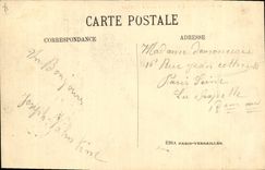 VINTAGE POSTCARD Versailles Park of Large Neptune Water