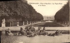 VINTAGE POSTCARD Versailles Tank D Apollo the Green Carpet and the Palate