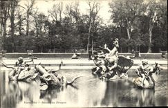 VINTAGE POSTCARD Versailles Basin Of the Dragon