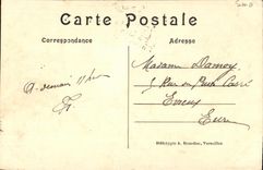 VINTAGE POSTCARD Versailles Basin of Bacchus Or L Fall by Marsy