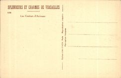 VINTAGE POSTCARD Versailles the Combat D Animal