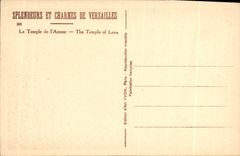 CPA Versailles Le Temple de l Amour 