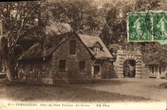 VINTAGE POSTCARD Versailles Park of Small Trianon the Farm
