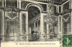 CPA Palais de Versailles Salon de La Paix et Galerie des Glaces 