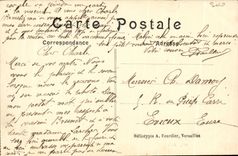 VINTAGE POSTCARD Palate of Versailles Living room of Peace and Gallery of the Ices