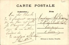 VINTAGE POSTCARD Frontage of the Palate of Versailles
