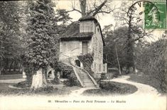 VINTAGE POSTCARD Versailles Park of Small Trianon the mill
