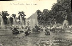 VINTAGE POSTCARD Avoids of Varsailes Bassin of the Dragon