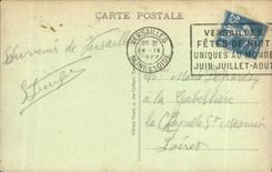 VINTAGE POSTCARD Varsailes Large Water with the Basin of Neptune