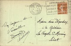 VINTAGE POSTCARD Versailles the Park the Cave of the baths D Apollo