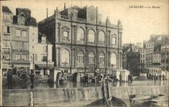 VINTAGE POSTCARD Le Havre the Museum Bakery Coffee of the United States