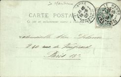 VINTAGE POSTCARD Le Havre the Cape of Cuts and Sainte Address