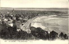 VINTAGE POSTCARD Le Havre Panoramic View