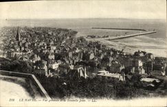 VINTAGE POSTCARD Le Havre View and the New Pier