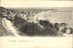 VINTAGE POSTCARD Le Havre Panoramic View