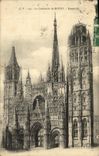 VINTAGE POSTCARD the Cathedral of Rouen Together