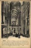 VINTAGE POSTCARD Interior Rouen of the Cathedral