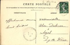 VINTAGE POSTCARD Rouen the Street Damiette Goulon