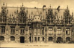 VINTAGE POSTCARD Rouen Law courts
