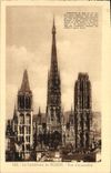 VINTAGE POSTCARD the Cathedral Of Rouen Seen D together