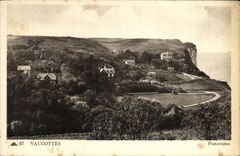 VINTAGE POSTCARD Voucottes Panorama