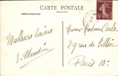 VINTAGE POSTCARD Varengeville On Sea Manor D Ango Bicycle