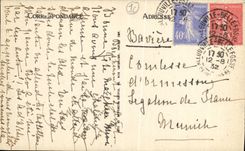 VINTAGE POSTCARD Holy Wandrille L Abbey the Cloister