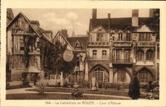 VINTAGE POSTCARD the Cathedral of Rouen Court D Albane