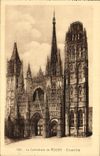 VINTAGE POSTCARD the Cathedral Of Rouen Together