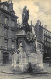 VINTAGE POSTCARD Rouen Fountain and Statue of Jeanne D arc Place of the virgin