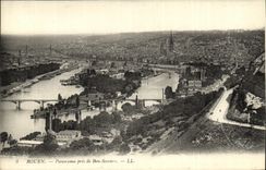 VINTAGE POSTCARD Rouen Panorama Taken of Good Help