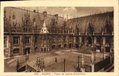 VINTAGE POSTCARD Rouen Law courts
