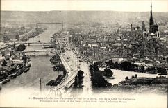 VINTAGE POSTCARD Rouen Panorama and Sight of the Seine