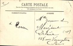 VINTAGE POSTCARD Rouen the monument of Jeanne D Arc And the Seine