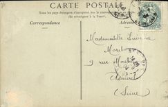 VINTAGE POSTCARD Rouen the Large Clock