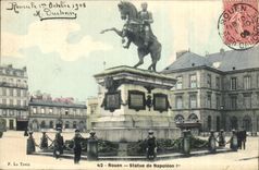 VINTAGE POSTCARD Rouen Rules of Napoleon 1st