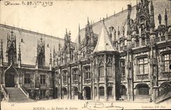 VINTAGE POSTCARD Rouen Law courts